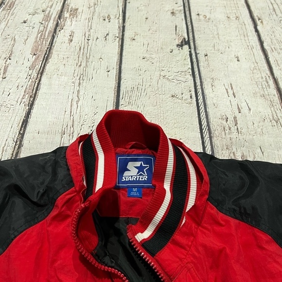 Vintage University of Wisconsin Badgers Starter NCAA College Zip Up Puffy Jacket - Picture 9 of 12